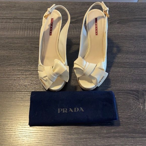 Prada Espadrille Wedges ♥️ - Picture 1 of 8
